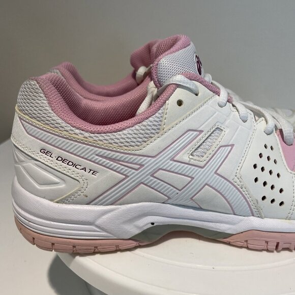 Asics Gel Dedicate Women's White Running Cross Training Sneakers Size 7.5, E557Y - Picture 2 of 13